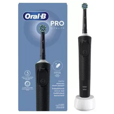Oral-B Vitality Pro Μαύρη Ηλεκτρική Οδοντόβουρτσα 1 τεμ