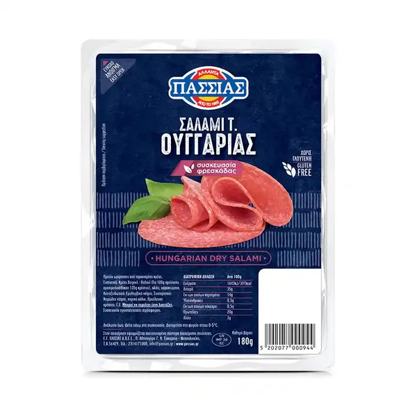 Πασσιάς Σαλάμι Τύπου Ουγγαρίας 140γρ.