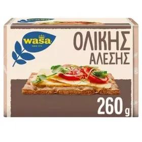 WASA ΦΡΥΓΑΝΙΕΣ ΟΛΙΚΗΣ ΑΛΕΣΗΣ 12X260GR