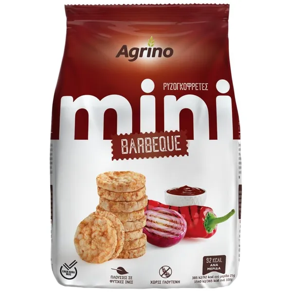 Agrino Mini Ρυζογκοφρέτες Barbequ..