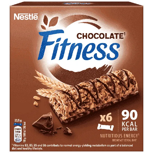Fitness μπάρες με σοκολάτα 23,5g (6τεμ)