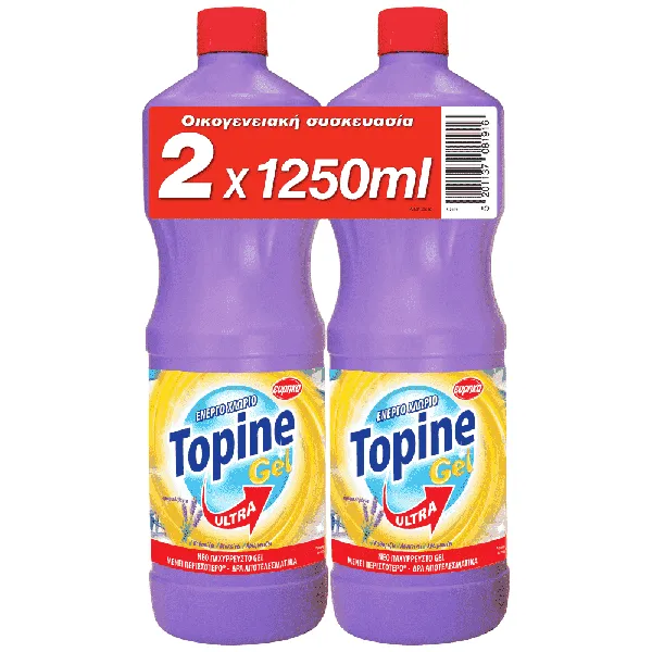 TOPINE GEL ΧΛΩΡΙΟ ΛΕΒΑΝΤΑ 1250ML X 2ΤΕΜΑΧΙΑ