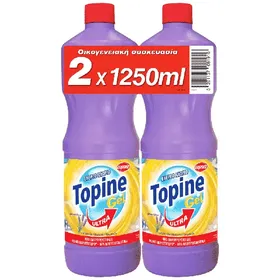 TOPINE GEL ΧΛΩΡΙΟ ΛΕΒΑΝΤΑ 1250ML X 2ΤΕΜΑΧΙΑ