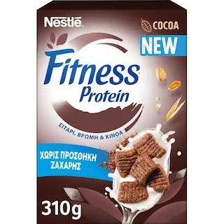 Nestle Fitness Protein Δημητριακά Κακάο Χωρίς Ζάχαρη 310gr
