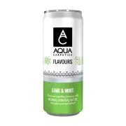 AQUA CARPATICA Flavours Ανθρακούχο Φυσικό Μεταλλικό Νερό Lime & Mint 330ml