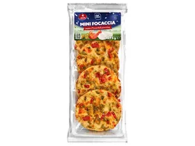 Mini Focaccia Βότανα - Μοτσαρέλα / Ελιά - Πιπεριά - Μοτσαρέλα