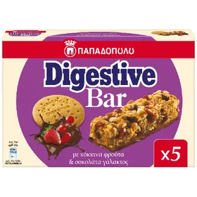 Digestive Bars Κόκκινα Φρούτα & Σοκολάτα...