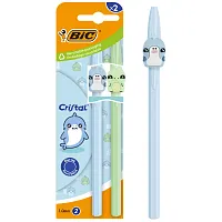 Bic Cristal Στυλό Pack Blue Green Ast 6 Eu 2  τεμ