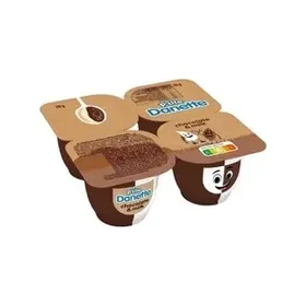 DANETTE Κρέμα Duo με Γάλα & Σοκολάτα 4x70gr