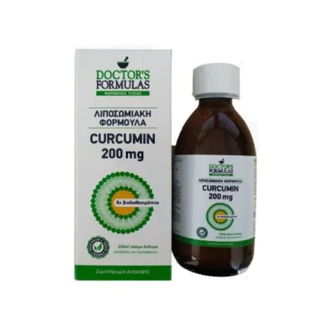 DOCTORS FORMULAS Συμπλήρωμα διατροφής κουρκουμίνης (Curcumin) 200mg 225 GR