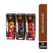 Milko Γάλα Κακάο 3x250ml (Διάφορα Σχέδια)