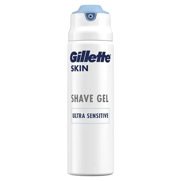Gillette Skin Ultra Sensitive Gel Ξυρίσματος With Sea Butter & Vitamin E 200ml.