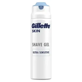 Gillette Skin Ultra Sensitive Gel Ξυρίσματος With Sea Butter & Vitamin E 200ml.