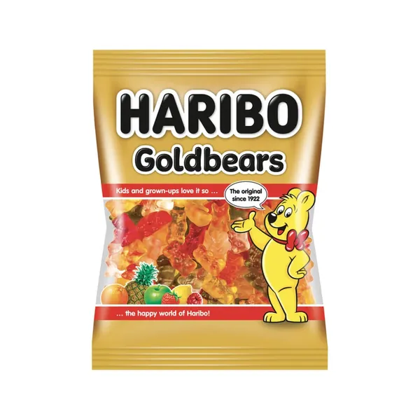 Haribo Goldbaren Καραμέλες Ζελίνια με Γεύση Φρούτων 100g