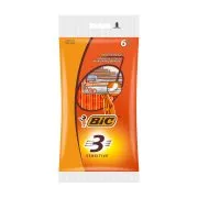 BIC 3 Sensitive Ξυραφάκια μιας Χρήσης με 3 Λεπίδες για Ευαίσθητες Επιδερμίδες 6τεμ