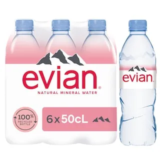 EVIAN Νερό Φυσικό Μεταλλικό 6x500ml