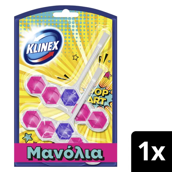 Wc Block Aroma Pop Art Μανόλια Klinex 2*50g
