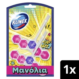 Wc Block Aroma Pop Art Μανόλια Klinex 2*50g