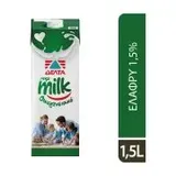 ΔΕΛΤΑ μμμMilk Οικογενειακό Γάλα Υψηλής Παστερίωσης Ελαφρύ 1,5% 1,5lt
