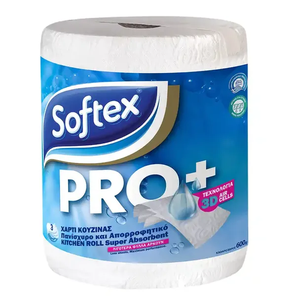 Softex Professional Χαρτί Κουζίνας 3Φύλλων 600γρ. 1τεμ.