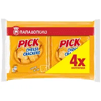 Παπαδοπούλου Pick Cheese Crackers 4x45gr