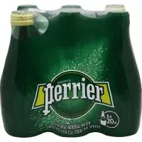 Perrier Ανθρακούχο Φυσικό Μεταλλικό Νερό Φιάλη 6x200ml