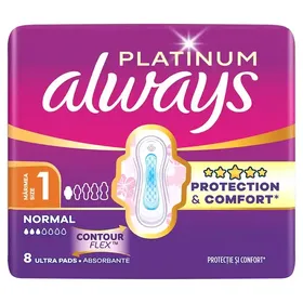 Always Ultra Platinum Σερβιέτες Normal (Μέγεθος 1) 8τεμ.