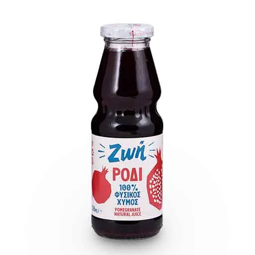 Ζωή Χυμός Φυσικός Ρόδι 330ml.