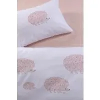 Σετ Σεντόνια Bebe AERO Σκαντζόχοιρος Dusty Pink Άνεμος 3τεμ