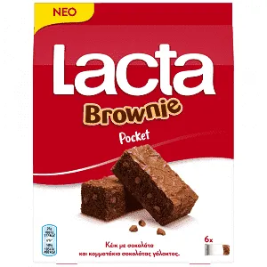 Lacta Κέικ Brownie Pocket 150gr