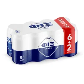 FIX μπύρα 330ml 6+2 Δώρο
