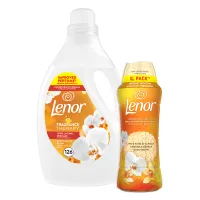 Combo Μαλακτικό και Ενισχυτικό Άρωμα Gold Orchid Lenor 2 τεμ
