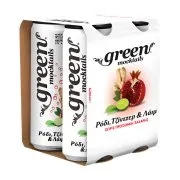GREEN Mocktails Mixer Ρόδι Τζίντζερ & Λάιμ με Στέβια Χωρίς προσθήκη ζάχαρης 4x330ml
