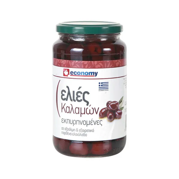 ECONOMY Ελιές Καλαμών Εκπυρηνωμένες 180gr