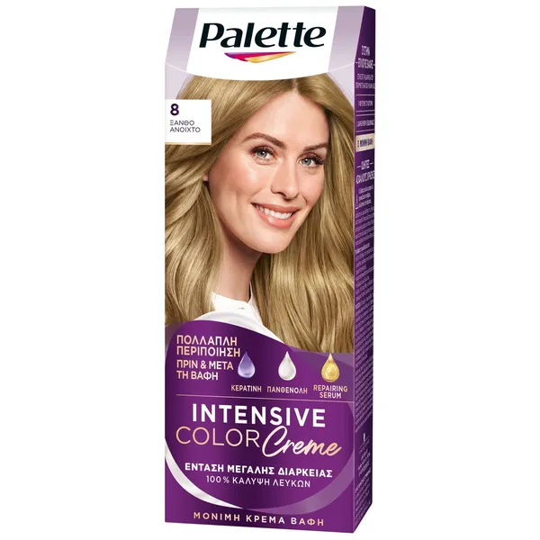 Βαφή Μαλλιών Intensive Color Cream Νο 8.1 Ξανθό Ανοιχτό...