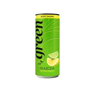GREEN Αναψυκτικό Γκαζόζα Στέβια Κουτί 330ml