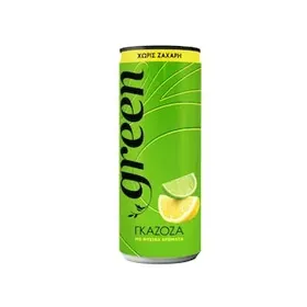 GREEN Αναψυκτικό Γκαζόζα Στέβια Κουτί 330ml