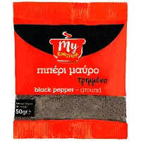 My Kouzina Πιπέρι Μαύρο Τριμμένο Φάκελος 50gr
