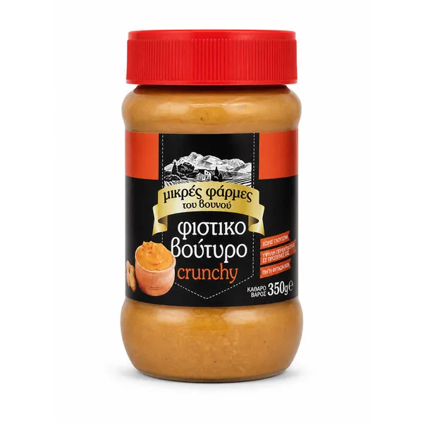 φυστικοβούτυρο crunchy ή απαλό χ. γλουτένη 350γρ.