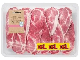Μπριζόλες λαιμού χοιρινές με κόκκαλο XXL 1 kg