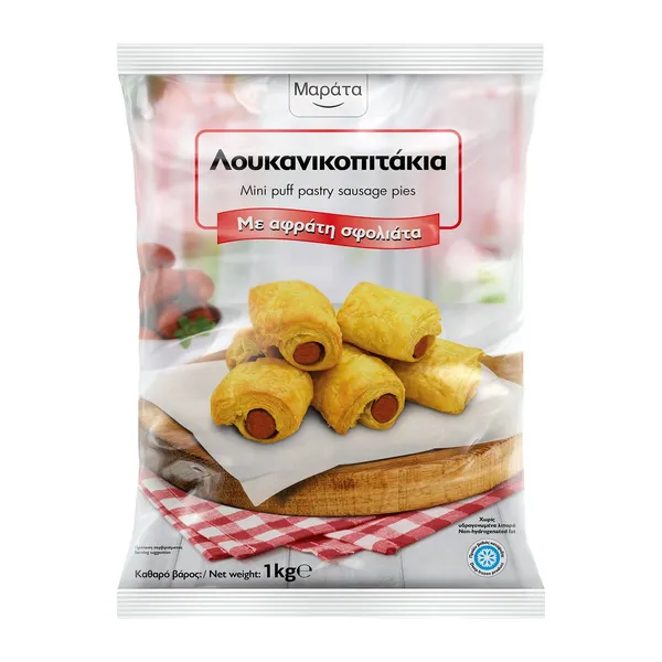 Λουκανικοπιτάκια ΜΑΡΑΤΑ με Σφολιάτα 1kg