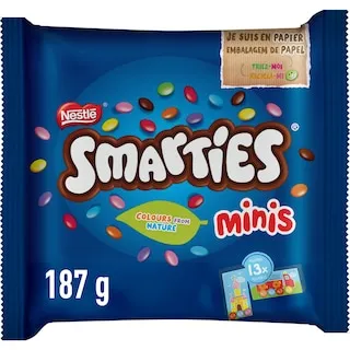 SMARTIES Κουφετάκια Smarties Minis Σοκολάτα Γάλακτος 187g