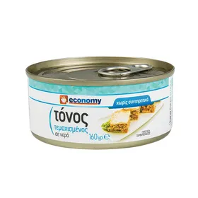 τόνος τεμαχισμένος σε λάδι ή νερό