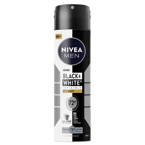 Nivea Black & White Epic Night Αποσμητικό Σπρέι 150ml
