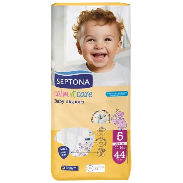calm n' care Baby diapers junior No5 44τεμ.