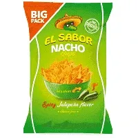 El Sabor Nacho Chips Jalapeno 180gr