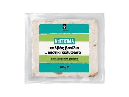 Νηστίσιμα Χαλβάς βανίλια με φιστίκι κελυφωτό
