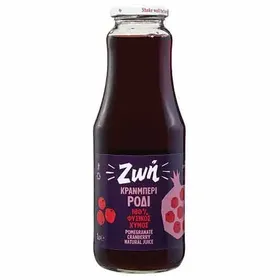Ζωή Χυμός Φυσικός Ρόδι Κράνμπερι 330ml.