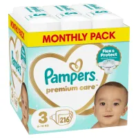 Πάνες Pampers Premium Care Μέγεθος 3 6-10 kg 216τεμ