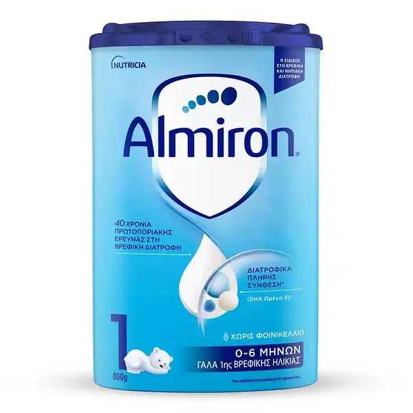 Nutricia Almiron 1 Βρεφικό Γάλα Σκόνη 0-6Μηνών 800γρ.